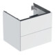 Geberit Meuble sous lavabo One 59,2x50,4x47 cm, blanc/laqué, 2 tiroirs-1
