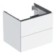 Geberit Meuble sous-lavabo One 59,2x50,4x47 cm, blanc laqué brillant, 2 tiroirs-1