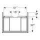 Geberit Meuble sous-lavabo One 59,2x50,4x47 cm, lava/laqué m, 1 tiroir