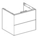 Geberit Meuble sous-lavabo One 59,2x50,4x47 cm, noir mat, 2 tiroirs-2