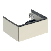 Geberit Meuble sous lavabo One 59,2x50,4x47cm, sable-gris/H I P, 1 tiroir