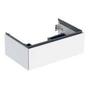 Geberit Meuble sous lavabo One 74x50,4x47 cm, blanc laqué brillant, 1 tiroir