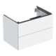 Geberit Meuble sous lavabo One 74x50,4x47 cm, blanc laqué brillant, 2 tiroirs-1