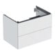 Geberit Meuble sous lavabo One 74x50,4x47 cm, blanc mat, 2 tiroirs-1
