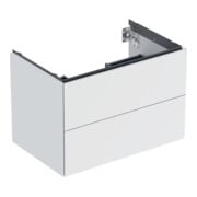Geberit Meuble sous lavabo One 74x50,4x47 cm, blanc mat, 2 tiroirs