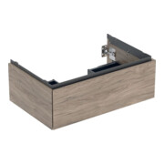 Geberit Meuble sous lavabo One 74x50,4x47 cm, bois N hick./Mela, 1 tiroir