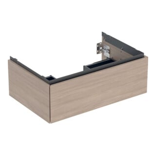 Geberit Meuble sous lavabo One 74x50,4x47 cm, chêne/bois Mela, 1 tiroir