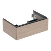 Geberit Meuble sous lavabo One 74x50,4x47 cm, chêne/bois Mela, 1 tiroir