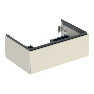 Geberit Meuble sous lavabo One 74x50,4x47 cm, sable-gris/g, 1 tiroir
