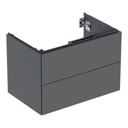 Geberit Meuble sous lavabo One 74x50,4x47cm, lave/laqué ma, 2 tiroirs