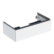 Geberit Meuble sous lavabo One 88,8x50,4x47 cm, blanc laqué brillant, 1 tiroir