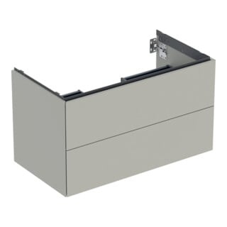 Geberit Meuble sous lavabo One 88,8x50,4x47 cm, greige/laqué m, 2 L