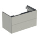 Geberit Meuble sous lavabo One 88,8x50,4x47 cm, greige/laqué m, 2 L-1
