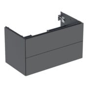 Geberit Meuble sous lavabo One 88,8x50,4x47 cm, lava/laqué m, 2 tiroirs