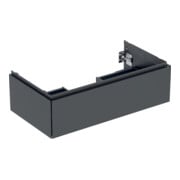 Geberit Meuble sous lavabo One 88,8x50,4x47 cm, noir mat, 1 tiroir