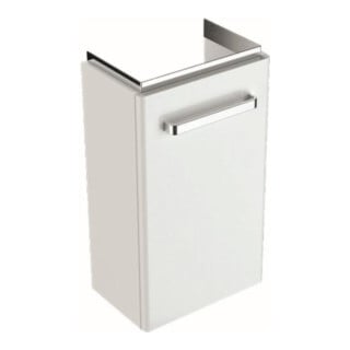 Geberit Meuble sous lavabo Renova Compact 34,8x60,4x25,2 cm, 1 porte, gris clair brillant