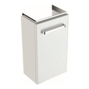 Geberit Meuble sous lavabo Renova Compact 34,8x60,4x25,2 cm, 1 porte, gris clair brillant-1