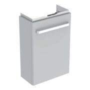 Geberit Meuble sous lavabo Renova Compact 40,8x60,5x23,1 cm, 1 tiroir, gris foncé/poignée chromée