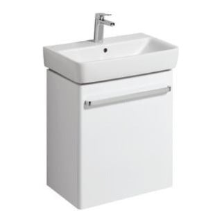 Geberit Meuble sous-lavabo Renova Compact 55x60,4x36,7 cm, 1 porte, blanc brillant