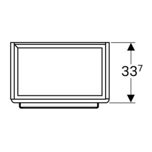 Geberit Meuble sous-lavabo Renova Compact 55x60,4x36,7 cm, 1 porte, blanc brillant
