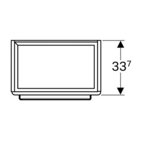Geberit Meuble sous-lavabo Renova Compact 55x60,4x36,7 cm, 1 porte, blanc brillant