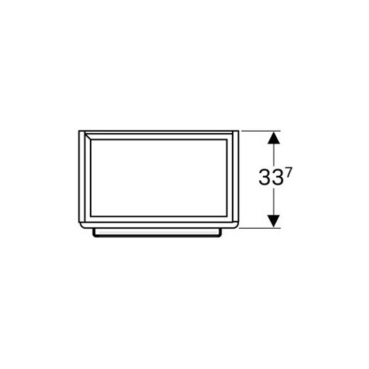 Geberit Meuble sous-lavabo Renova Compact 55x60,4x36,7 cm, 1 porte, blanc brillant