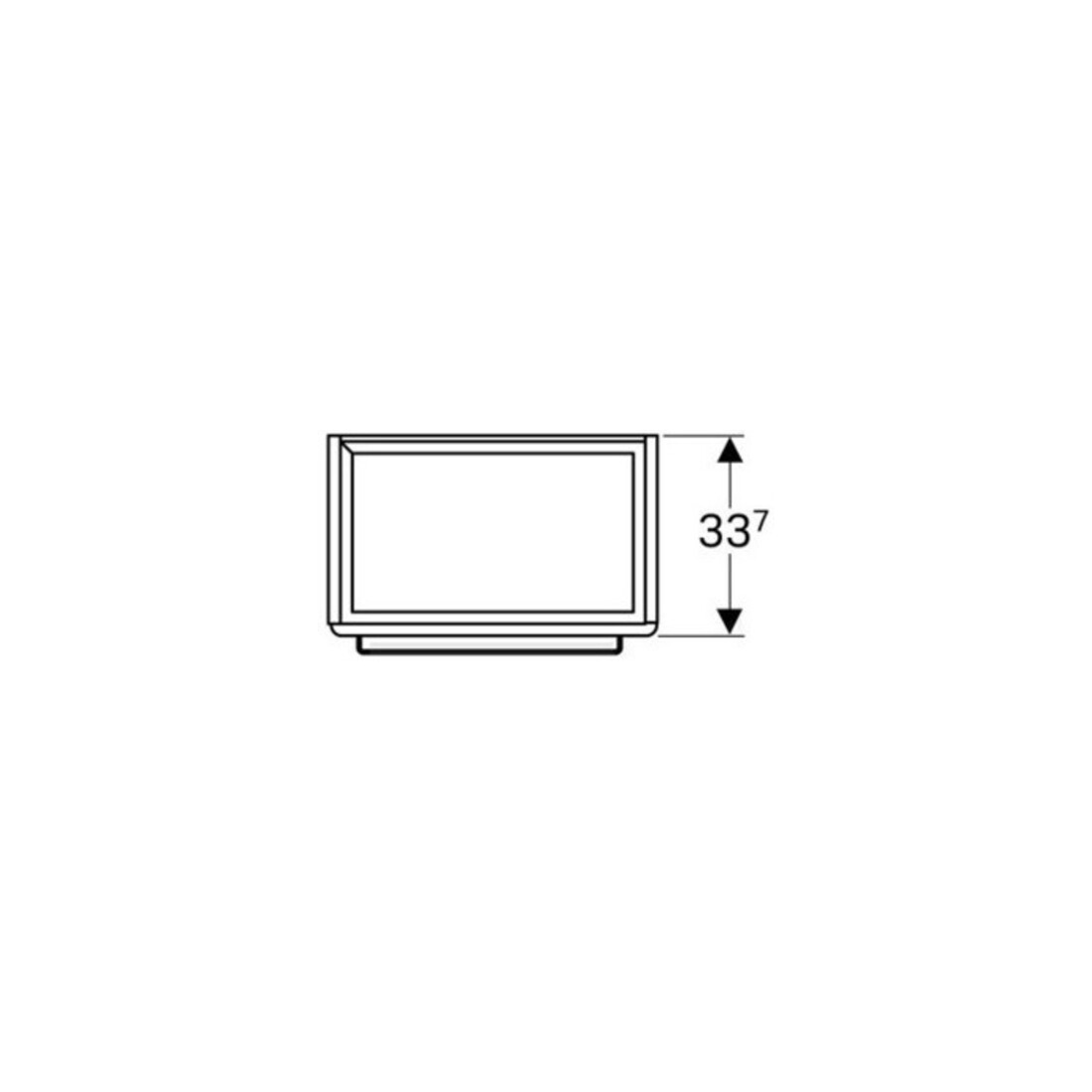 Geberit Meuble sous-lavabo Renova Compact 55x60,4x36,7 cm, 1 porte, blanc brillant