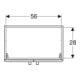 Geberit Meuble sous lavabo Renova Compact 59,7x60,5x39,7cm, 2 tiroirs, gris mat/latéral brillant