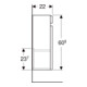Geberit Meuble sous lavabo Renova Plan 31,4x60,5x22 cm, 1 tiroir, blanc, laqué brillant-5