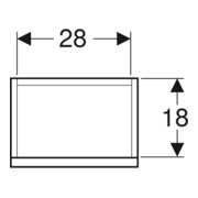 Geberit Meuble sous-lavabo Renova Plan 31,4x60,5x22 cm, 1 tiroir, k, la., laqué ma-2