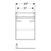 Geberit Meuble sous lavabo Renova Plan 43,5x60,5x34,5 cm, 1 tiroir, noyer, finition structurée-4