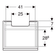 Geberit Meuble sous lavabo Renova Plan 48,4x60,6x40,7cm, lave, laqué mat-2
