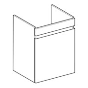 Geberit Meuble sous lavabo Renova Plan 48,4x60,6x40,7cm, lave, laqué mat-5