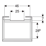 Geberit Meuble sous-lavabo Renova Plan 53,6x60,6x44,6 cm, blanc, laqué brillant-4