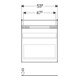 Geberit Meuble sous lavabo Renova Plan 53,6x60,6x44,6cm, lava, mat laqué-5