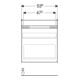 Geberit Meuble sous lavabo Renova Plan 53,6x60,6x44,6cm, Noyer, F. structuré-5