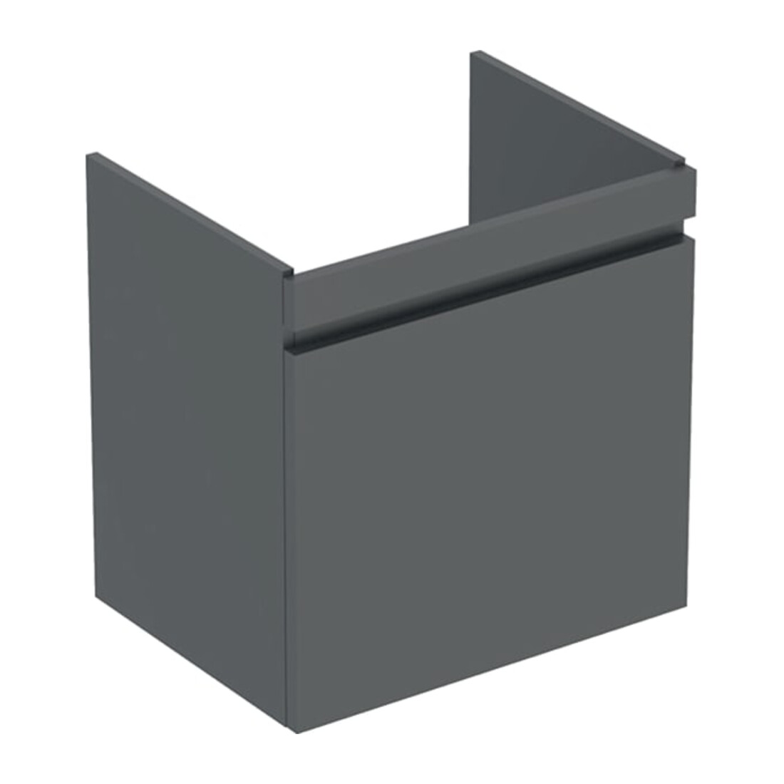 Geberit Meuble sous lavabo Renova Plan 58,5x60,6x44,6 cm, lava, laqué mat