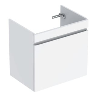 Geberit Meuble sous lavabo Renova Plan 63,4x60,6x44,6cm, blanc, laqué brillant