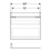 Geberit Meuble sous lavabo Renova Plan 68,2x60,6x44,6cm, Noyer, F. struct.-4