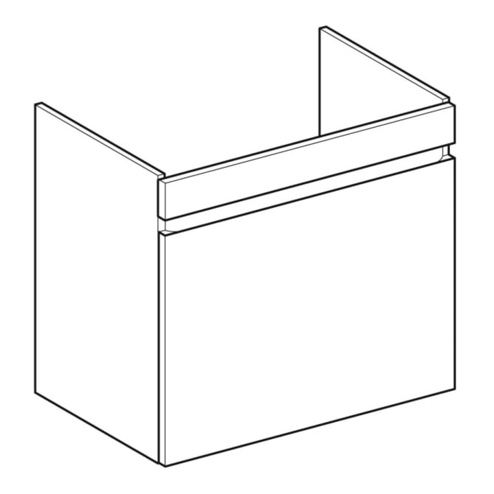 Geberit Meuble sous lavabo Renova Plan 68,2x60,6x44,6cm, Noyer, F. structuré