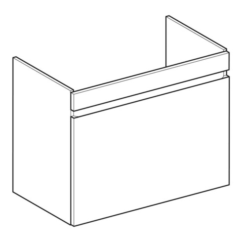 Geberit Meuble sous-lavabo Renova Plan 78,2x60,6x44,6cm, Noyer, F. struct.
