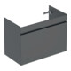 Geberit Meuble sous lavabo Renova Plan 83,2x60,6x44,6 cm, lava, mat laqué-1