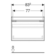 Geberit Meuble sous-lavabo Renova Plan 83,2x60,6x44,6cm, blanc, laqué brillant-5