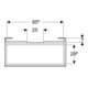 Geberit Meuble sous lavabo Renova Plan 92,8x60,6x44,6cm, Noyer, F. structuré