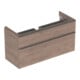 Geberit Meuble sous lavabo Smyle Square 118,4x61,7x47 cm, bois épais, 2 tiroirs-1