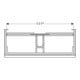 Geberit Meuble sous lavabo Smyle Square 118,4x61,7x47 cm, bois épais, 2 tiroirs-2