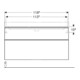 Geberit Meuble sous lavabo Smyle Square 118,4x61,7x47 cm, lave mat, 2 tiroirs-5