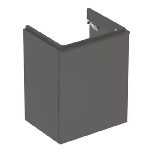 Geberit Meuble sous lavabo Smyle Square 49,2x61,7x40,6 cm, porte à gauche, lava mat