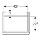 Geberit Meuble sous-lavabo Smyle Square 49,2x61,7x40,6cm, P. g, sable brillant