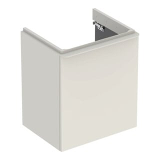 Geberit Meuble sous lavabo Smyle Square 53,6x61,7x43,3 cm, 1 porte gauche, sable brillant
